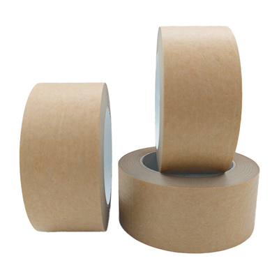 50m cinta de papel Kraft marrón biodegradable cinta autoadhesiva para el sellado de cajas